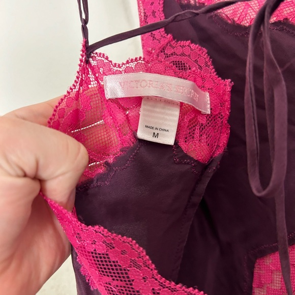 Vintage Victoria’s Secret purple & pink slip mini dress/top - Picture 11 of 15